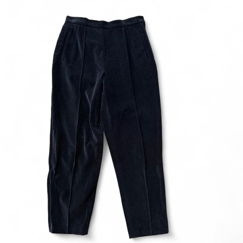 Vintage 90's‎ Liz Claiborne Black Velvet Pants, Women's Size 10